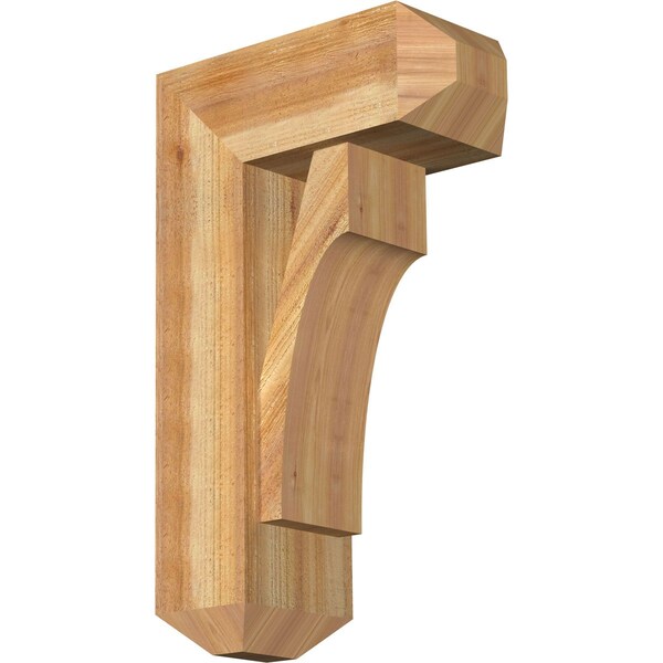 Ekena Millwork Westlake Craftsman Rough Sawn Bracket w/ Offset Brace, Western Red Cedar, 8"W x 18"D x 30"H BKT0806X18X30WTL04RWR - main